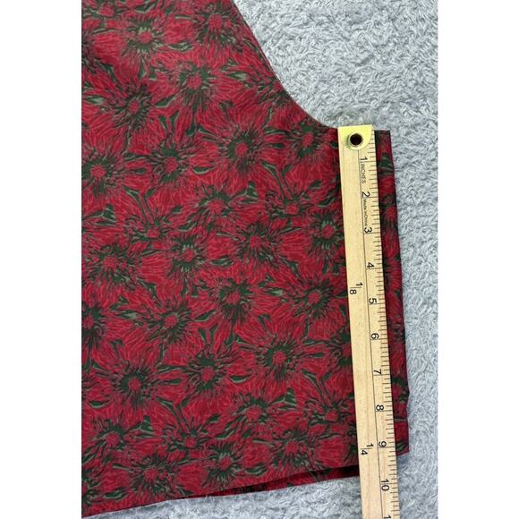 Vintage Tommy Hilfiger Mens Large Board‎ Shorts Red Brown Floral 2000 Never Worn - Picture 6 of 13